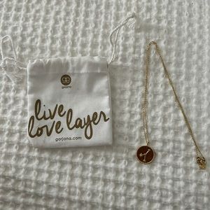 Gorjana Astrology Coin Necklace: Cancer- like new, comes with bag and tote!